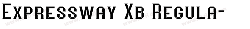 Expressway Xb Regula字体转换